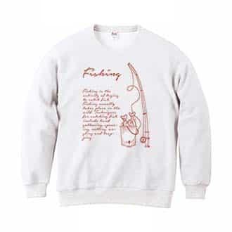 【トレーナー】本日も大漁でした 8.4oz Cotton:100%