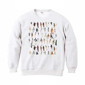 【トレーナー】フライのパターン 8.4oz Cotton:100%