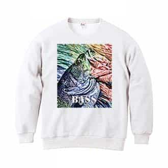 【トレーナー】ブラックバス　ハンドランディング　カラフル 8.4oz Cotton:100%