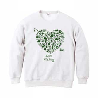 【トレーナー】Love fishing  8.4oz Cotton:100%