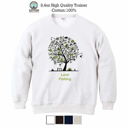 【トレーナー】Love Fishing Part2 8.4oz Cotton:100%