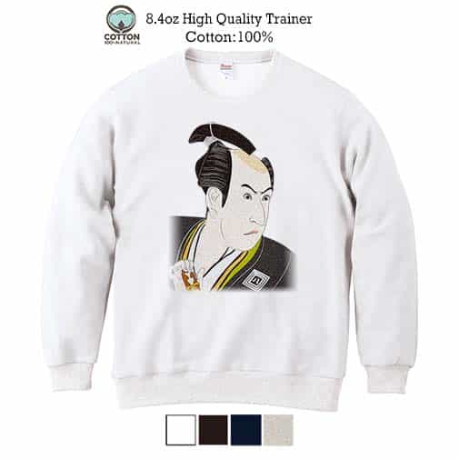 【トレーナー】浮世絵 役者大首絵01 8.4oz Cotton:100%