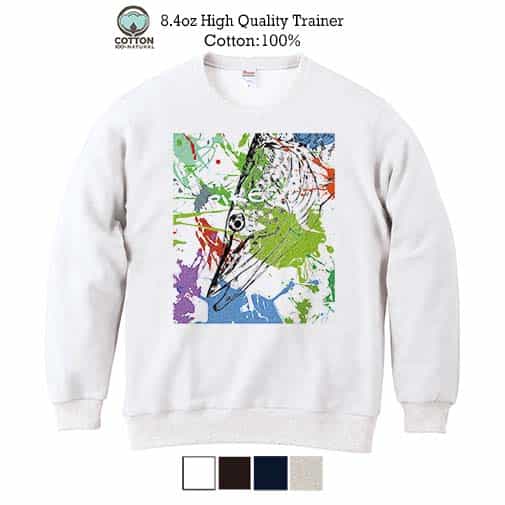 【トレーナー】パイク ペンキペイント 8.4oz Cotton:100%