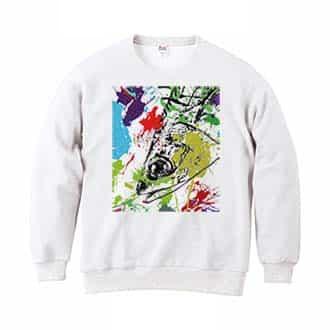 【トレーナー】マサバ　ペンキペイント 8.4oz Cotton:100%