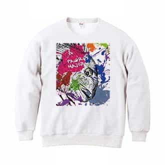 【トレーナー】マダイ　ペンキペイント 8.4oz Cotton:100%