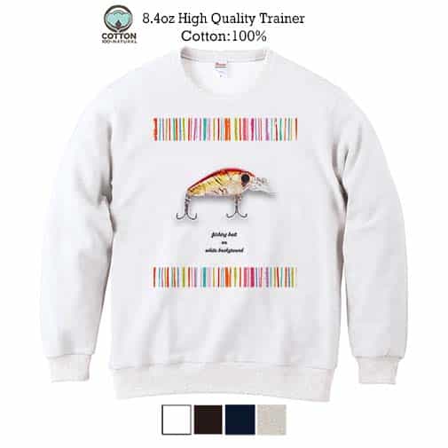 【トレーナー】おしゃれなミニルアー レッド 8.4oz Cotton:100%