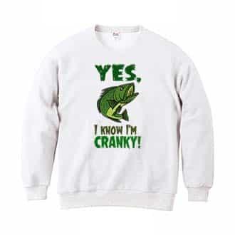 【トレーナー】クランキー・バス　落書き風 8.4oz Cotton:100%