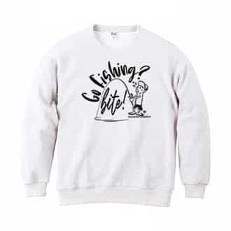 【トレーナー】【釣りざんまい】ゴーゴーフィッシング! 8.4oz Cotton:100%