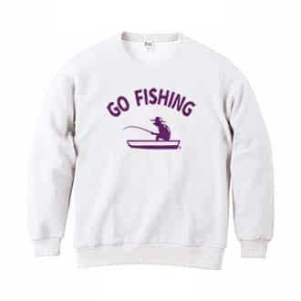 【トレーナー】【釣りざんまい】ボートでぼーっと釣りざんまい 8.4oz Cotton:100%