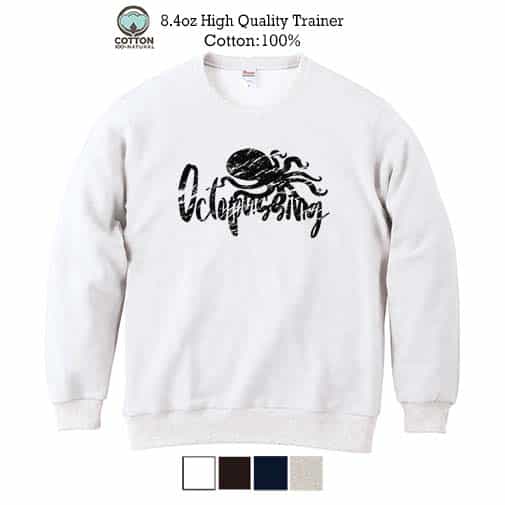 【トレーナー】【釣りざんまい】オクトパッシングゲーム 8.4oz Cotton:100%