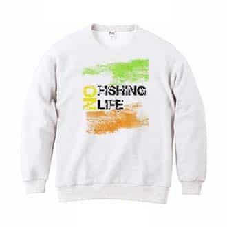 【トレーナー】No Fishing No Life ビタミン 8.4oz Cotton:100%