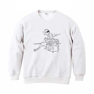 【トレーナー】【釣りざんまい】ヒトリアングラー 8.4oz Cotton:100%