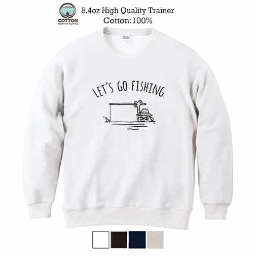 【トレーナー】【釣りざんまい】ユニークアングラー 8.4oz Cotton:100%