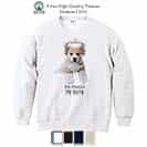 【トレーナー】コーギーだってNo Music No Life 8.4oz Cotton:100%