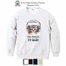 【トレーナー】猫だってNo Music No Life 8.4oz Cotton:100%