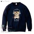 【トレーナー】スコティシュだってNo Music No Life 8.4oz Cotton:100%