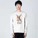 【トレーナー】ウサギだってNo Music No Life 8.4oz Cotton:100%