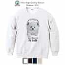 【トレーナー】ポメラニアンだってNo Music No Life 8.4oz Cotton:100%