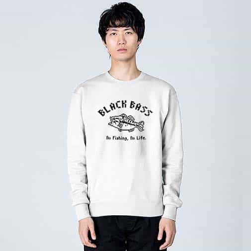 【トレーナー】【釣りざんまい】ブラックバス 8.4oz Cotton:100%