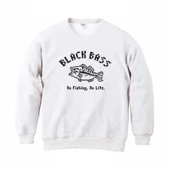 【トレーナー】【釣りざんまい】ブラックバス 8.4oz Cotton:100%