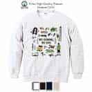 【トレーナー】【釣りざんまい】釣りに行く準備_カラフル 8.4oz Cotton:100%