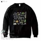 【トレーナー】【釣りざんまい】釣りに行く準備_カラフル 8.4oz Cotton:100%