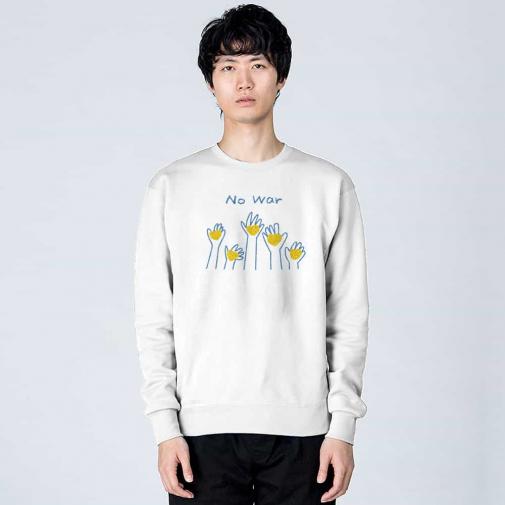 【トレーナー】ウクライナ寄付金 デザインN0.3 8.4oz Cotton:100%