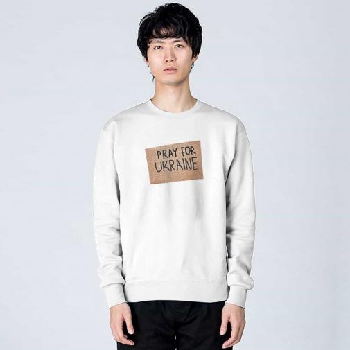 【トレーナー】ウクライナ寄付金 デザインN0.4 8.4oz Cotton:100%