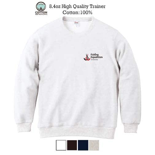 釣り探検隊【トレーナー】newロゴ 5.6oz Cotton:100%