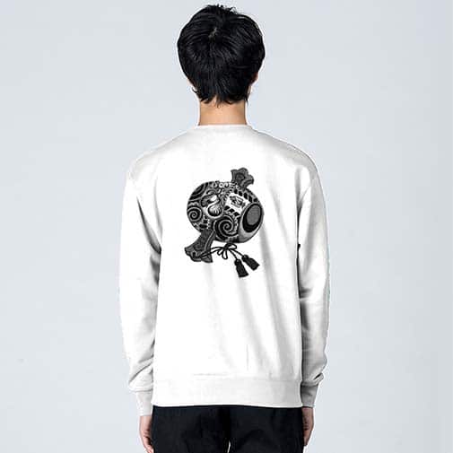 【彫姫】【トレーナー】達磨小槌 5.6oz Cotton:100%