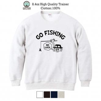 【トレーナー】【釣りざんまい】釣れないアングラー 8.4oz Cotton:100%