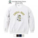 【トレーナー】【釣りざんまい】のんびり釣りしよう_レトロ 8.4oz Cotton:100%