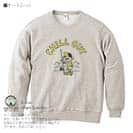 【トレーナー】【釣りざんまい】のんびり釣りしよう_レトロ 8.4oz Cotton:100%