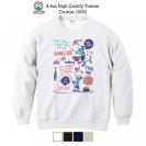 【トレーナー】【釣りざんまい】釣りに行きませんか?_レトロ 8.4oz Cotton:100%