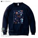 【トレーナー】【釣りざんまい】釣りが好きなんです_レトロ 8.4oz Cotton:100%