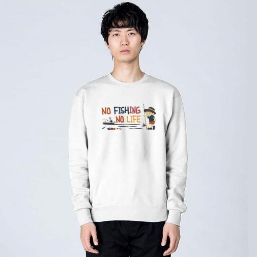 【トレーナー】【釣りざんまい】ボート釣りに行きたい少年 8.4oz Cotton:100%