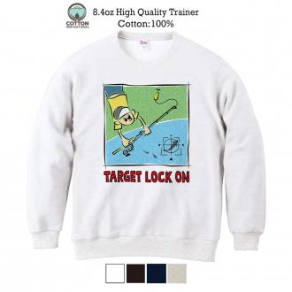 【トレーナー】【釣りざんまい】ルアー釣りのターゲット 8.4oz Cotton:100%