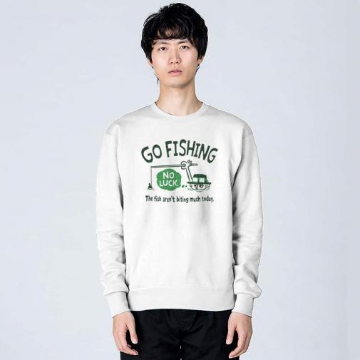 【トレーナー】【釣りざんまい】ユニークな釣りするアングラー_グリーン 8.4oz Cotton:100%