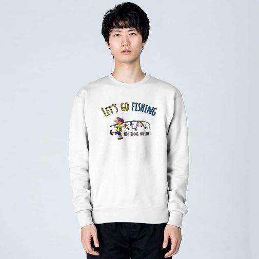 【トレーナー】【釣りざんまい】レッツゴーフィッシング ルアーと少年_カラフル 8.4oz Cotton:100%