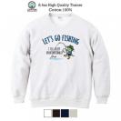 【トレーナー】【釣りざんまい】レッツゴーフィッシング ウトウトアングラー_カラフル 8.4oz Cotton:100%