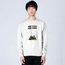 【トレーナー】何か気になるサビ猫(wakat) 8.4oz Cotton:100%