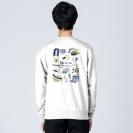 【トレーナー】【釣りざんまい】PACK LIGHT, GO FISH.  8.4oz Cotton:100%